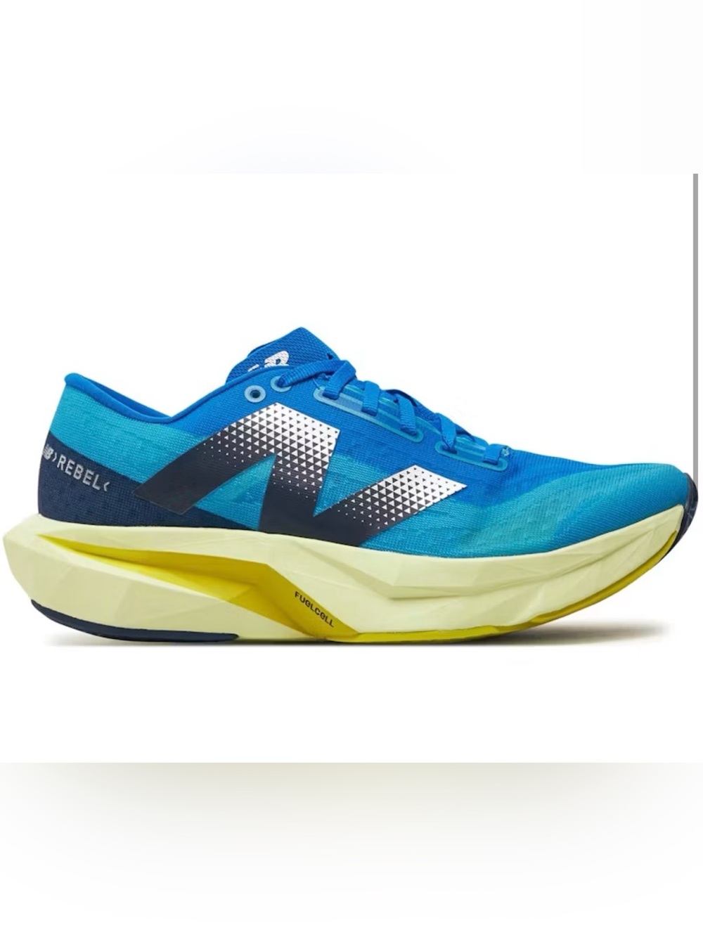 New Balance FuelCell Rebel v4 Running Shoes MFCXLQ4 Blue Yellow